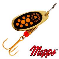 Блесна вертушка Mepps Comet Black Fury 4 OR JN 9gr Золото Желтый