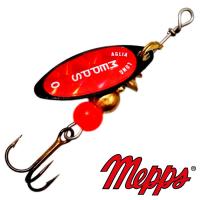 Блесна вертушка Mepps Aglia Long Redbo 0 NR 2.5gr Черный