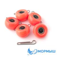 Груз Мормыш Таблетка разборная оранжевая 22gr 10шт
