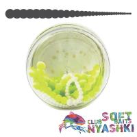 Мягкие приманки Nyashki.Club Бусы 45 белый/шартрез 9шт