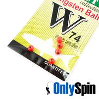 Вольфрамовые головки OnlySpin красный 3.8mm 0.45gr 5шт