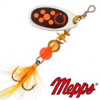 Блесна вертушка Mepps Comet Black Fury Mouche 0 AG 2.5gr Серебро