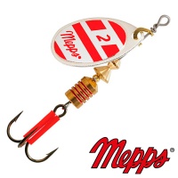 Блесна вертушка Mepps Aglia Blanc Rouge 2 4.5gr AG