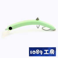 Воблер 1089 Koubou Sakasanyoro Slim 70S 05 Zunda Glow