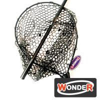 Подсак силиконовый для форели Wonder 1.5m black WG-LNT003