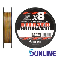 Шнур Sunline Amazer X8 200m multicolor #1.5 33lb 0.205mm 15kg