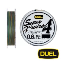 Шнур Duel Super X-Wire 4 200m 5Color-Yellow Marking #1.2 20lb 0.19mm 9kg