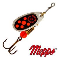 Блесна вертушка Mepps Comet Black Fury 2 AG OR 4.5gr Серебро Оранжевый