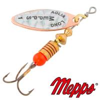 Блесна вертушка Mepps Aglia Long Rainbo 1 CU 4.5gr Медь
