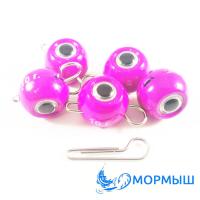 Груз Мормыш Чебурашка разборная фиолетовая 20gr 10шт
