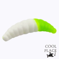 Мягкие приманки Cool Place Maggot Stretch 40mm сыр 15 белый/зеленый