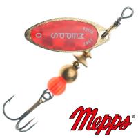 Блесна вертушка Mepps Aglia Long Redbo 0 OR 2.5gr Золото