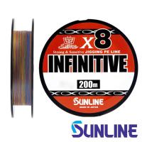 Шнур Sunline Infinitive PE X8 200m multicolor #1.5 30lb 0.205mm 13.6kg