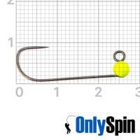 Форелевые джиг-головки OnlySpin Hayabusa JH777-BL #5 0.9gr шартрез 3шт