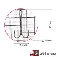 Крючки двойные Mottomo ZX-02L #2 10шт