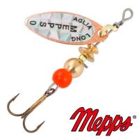 Блесна вертушка Mepps Aglia Long Rainbo 0 CU 2.5gr Медь