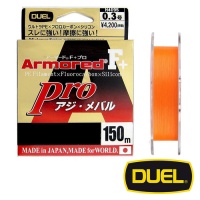 Шнур DUEL Armored F+Pro 150m orange #0.3 6lb 0.09mm 3kg