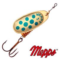 Блесна вертушка Mepps Comet Decore 5 OR BLU 13gr Золото голубой
