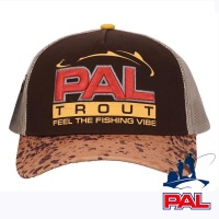 Бейсболка PAL Trout Cap PVC-2503 коричневая