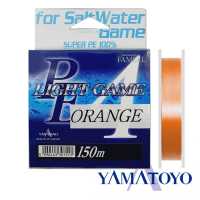 Шнур Yamatoyo Light Game PE X4 150m orange #0.2 3lb 0.074mm 1.7kg