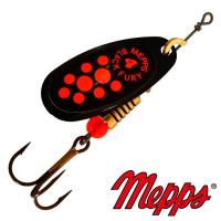 Блесна вертушка Mepps Comet Black Fury 4 NR OR 9gr Черный Оранжевый