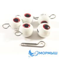 Груз Мормыш Чебурашка разборная люминисцентная 28gr 10шт