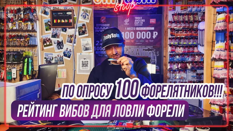 Рейтинг ВИБОВ для ловли ФОРЕЛИ
