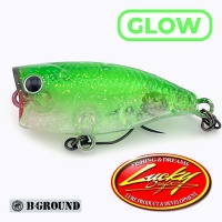 Воблер Lucky Craft Poko Poko Cra-Pea Green Glow (B-Ground color)