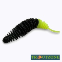 Мягкие приманки Trout Zone Plamp 1.6 Black Chartreuse 8шт