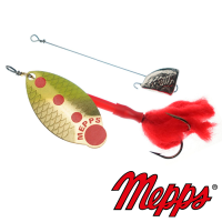 Блесна вертушка Mepps Lusox 2 FLUO OR 4.5gr Fluo Золото