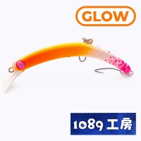 Воблер 1089 Koubou Sakasanyoro Slim 60S NDM-08 glow