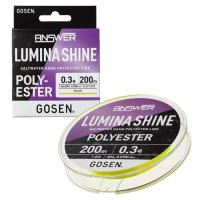 Эстер Gosen Answer Lumina Shine Polyester 200m yellow 0.4 1.9lb 0.104mm 0.85kg