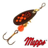 Блесна вертушка Mepps Comet Black Fury 1 NR OR 3.5gr Черный Оранжевый