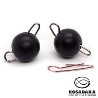 Вольфрамовые чебурашки Kosadaka 1gr Black 4шт