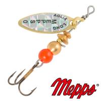 Блесна вертушка Mepps Aglia Long Rainbo 0 OR 2.5gr Золото