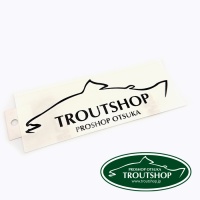Наклейка Trout Shop Cutting Sticker Black 18x7cm