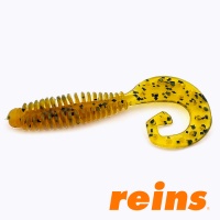 Мягкие приманки Reins G-Tail Grub 3 429 Motor Oil Pepper 12шт