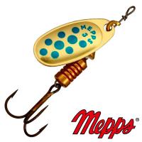 Блесна вертушка Mepps Comet Decore 3 OR BLU 6.5gr Золото голубой