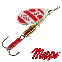 Блесна вертушка Mepps Aglia Blanc Rouge 3 6.5gr AG