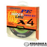 Шнур Kosadaka Super Line PE X4 300m Light Green 0.12mm 4.7kg 10lb