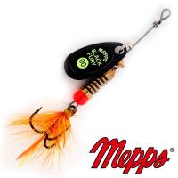 Блесна вертушка Mepps Comet Black Fury Mouche 00 NR 1.5gr Черный