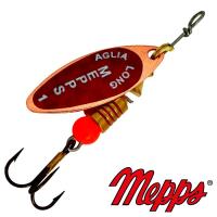 Блесна вертушка Mepps Aglia Long Redbo 1 CU 4.5gr Медь