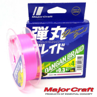 Шнур Major Craft Dangang Braid PE X4 Light Game Special 150m pink #0.3 6lb 2.7kg