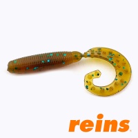 Мягкие приманки Reins FAT G-Tail Grub 2 565 Motor Oil Green Flake 20шт