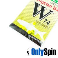 Вольфрамовые головки OnlySpin шартрез 3.8mm 0.45gr 5шт