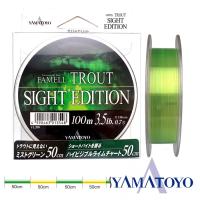 Леска Yamatoyo Famell Trout Sight Edition 100m #0.6 3lb 0.128mm 1.4kg
