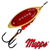 Блесна вертушка Mepps Aglia Long Redbo 4 OR 17gr Золото