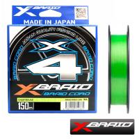 Шнур X-Braid Braid Cord PE X4 150m chartreuse #0.8 14lb 0.148mm 6.3kg