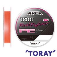 Шнур Toray Area Trout Real Fighter PE X4 100m pink #0.4 7lb 0.104mm 3.5kg