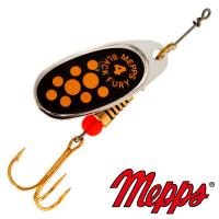 Блесна вертушка Mepps Comet Black Fury 4 AG JN 9gr Серебро Желтый